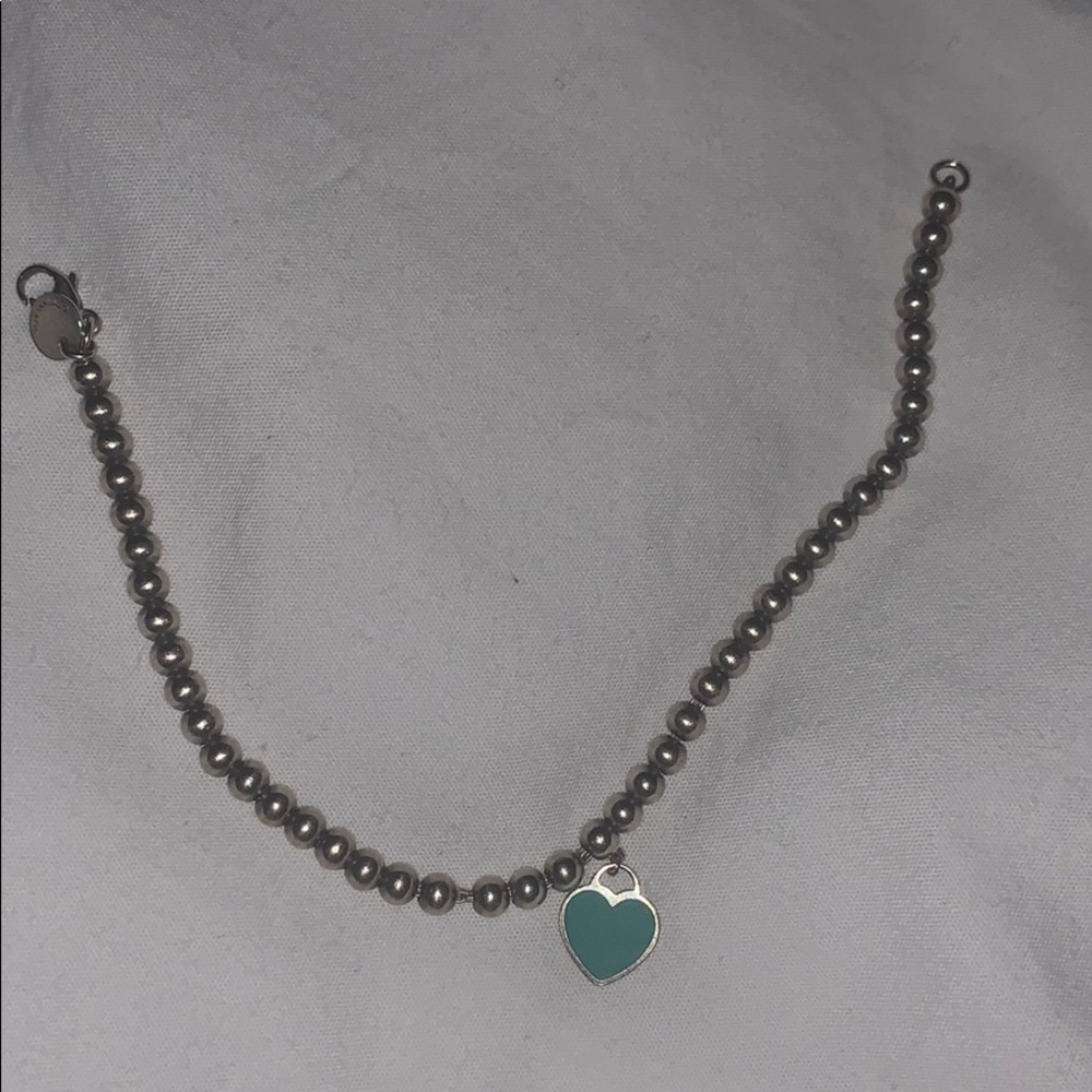 Tiffany heart enamel bracelet
